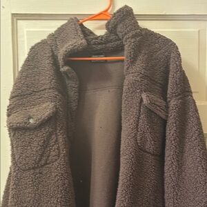Cozy Brown Sherpa Jacket XL